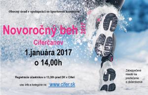 Novoročný beh Cíferčanov - 1.1.2017 1