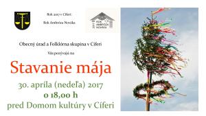 Stavanie mája - 30.4.2017 1