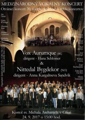 Otvárací koncert 20. ročníka JCK - VOX AURUMQUE 1