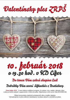 Valentívnsky ples ZRPŠ 1