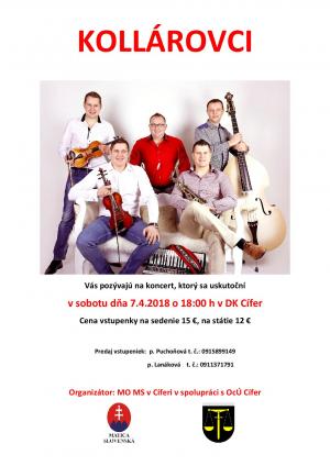 Kollárovci - koncert 7.4.2018 1