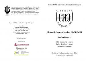 Otvárací koncert XXXIII. Cíferskej hudobnej jari - ADOREMUS, Muchovo kvarteto 1