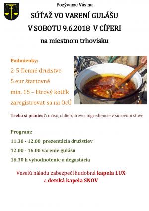 Súťaž vo varení gulášu - 9.6.2018 1