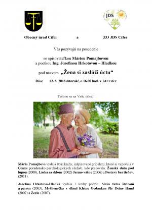 Prednáška Žena si zaslúži úctu - 12.6.2018 1