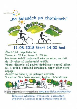 Cykloakcia "na kolesách po chotároch" - 11.8.2018 1