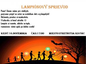 Lampiónový sprievod v m.č. Pác 1