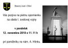 Pietna spomienka na obete I. svetovej vojny - 12.11.2018 1