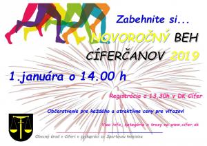 Novoročný beh Cíferčanov - 1.1.2019 1