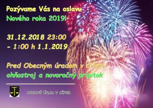 Silvestrovský ohňostroj a novoročný prípitok 1
