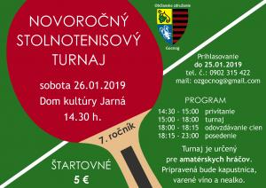 Stolnotenisový turnaj v Jarnej - 26.1.2019 1
