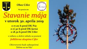 Stavanie mája - 30.4.2019 2