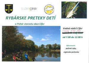 Rybárske preteky detí - 8.5.2019 - ZMENA TERMÍNU 1