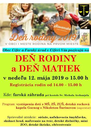 Deň rodiny a Deň matiek vo farskej záhrade - 12.5.2019 1