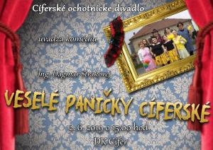 Cíferské ochotnícke divadlo - Veselé paničky cíferské - 2.6.2019 1
