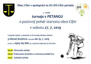Turnaj v petangu - 1. ročník 1