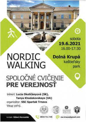 Nordic Walking Dolná Krupá - spoločné cvičenie 1