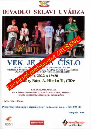 Divadelné predstavenie VEK JE LEN ČÍSLO 1