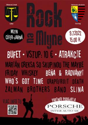 2. ročník hudobného festivalu Rock na Mlyne 2
