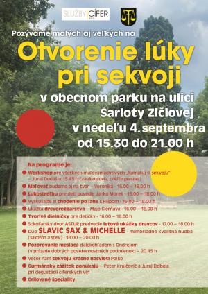 Otvorenie lúky pri SEKVOJI 2