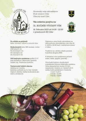 31. ročník výstavy vín 2