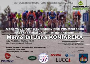 Cyklopodujatie - Memoriál Jána KONIAREKA - cyklistické kritérium 1