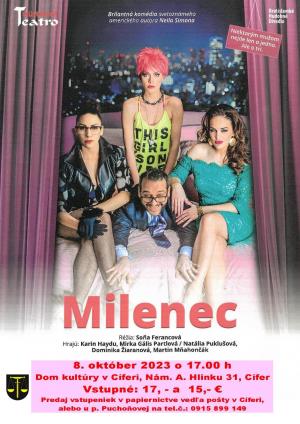 Divadelná komédia s názvom MILENEC 1