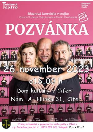 Divadelná komédia s názvom POZVÁNKA 1