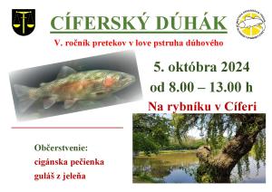 CÍFERSKÝ DÚHÁK - V. ročník pretekov v love pstruha dúhového 1