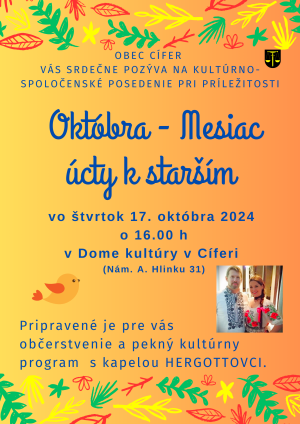 Október - Mesiac úcty k starším 1