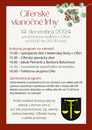 Cíferské vianočné trhy