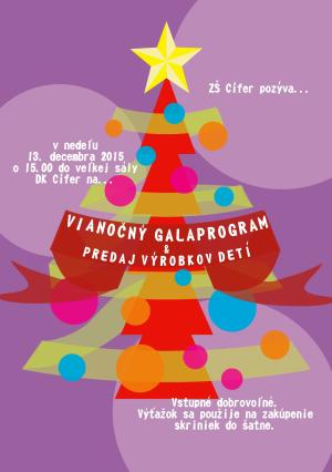 Vianočný galaprogram a predaj výrobkov detí zo ZŠ 2