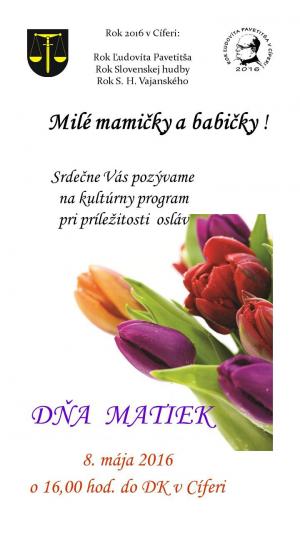 Deň matiek - 8.5.2016 1