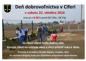 Deň dobrovoľníctva - brigáda - 22.10.2016 1